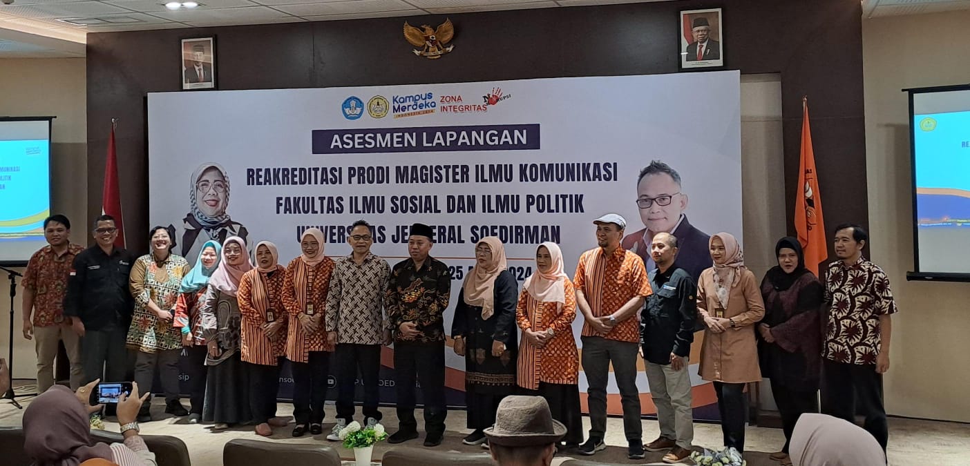 LP3M membersamai kegiatan pembukaan Asesmen Lapangan dalam kegiatan reakreditasi Program Studi Magister Ilmu Komunikasi FISIP Unsoed dan Program Studi Magister Kenotariatan FH Unsoed